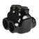 Black Insulated Multi-Cable Connector, 1/0-14 Wire Range, Dual Side Entry - 2 Port