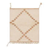Rug & Kilim’S Moroccan Rug In Cream And Beige-Brown With Diamond Medallion