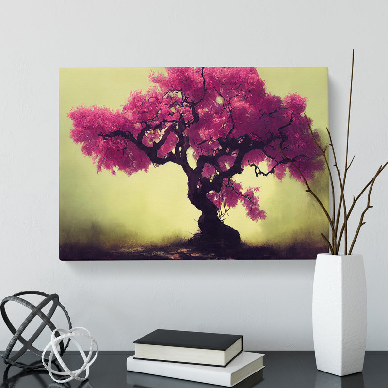 Charming Blossom Tree - Wrapped Canvas Print