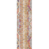 Kymiere Orange and Ivory Southwestern Dhurrie Area Rug