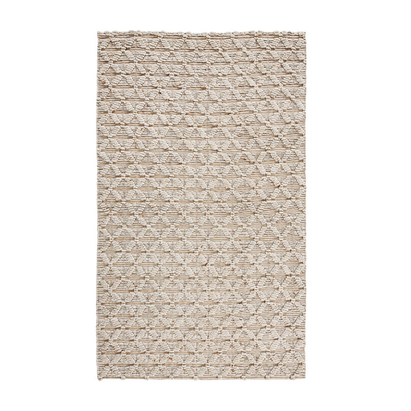Portola Wool Blend Hand Loomed Accent Area Rug, Rectangle 5' x 8'
