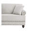 Causeuse moderne 61 "avec clous et accoudoirs UpholsteinSofas