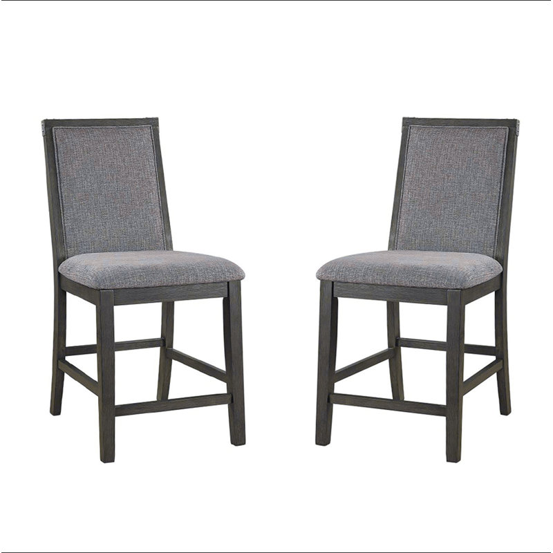 Ensemble de 2 chaises à hauteur de comptoir avec coussin rembourré