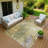 Machine Washable Indoor/Outdoor Lafferty ACN2223 Floral Rug-1796115744