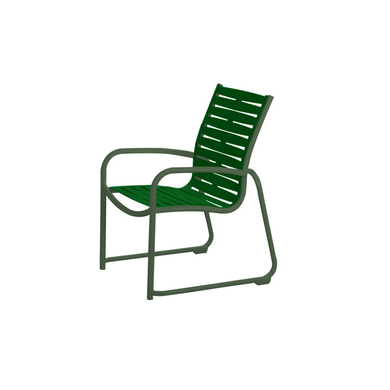 Chaise de patio empilable Millennia EZ SPAN ™, Vert forêt, Obsidienne
