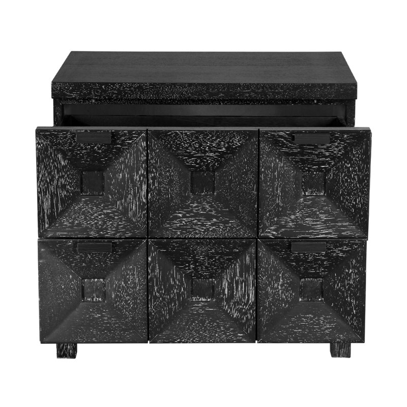Musashi 2 Drawer, Small, Black Walnut