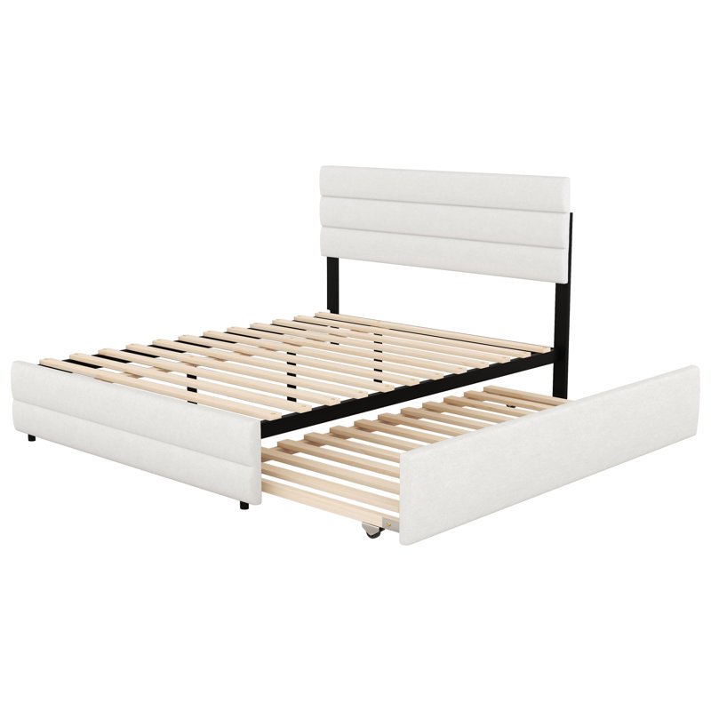 Alliette Upholstered Storage Bed, White