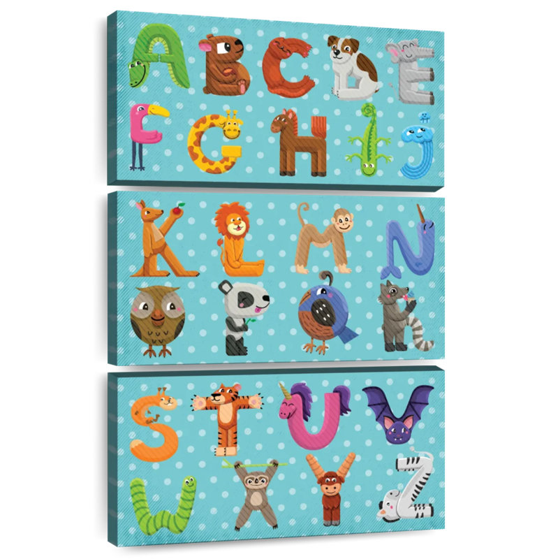 Ashelle Animal Shaped Alphabet, 57" H x 36" W
