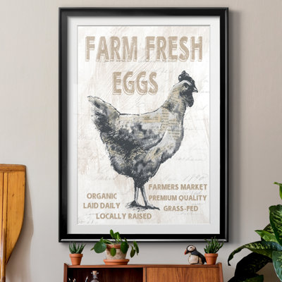 «Farm Fresh Chicken», reproduction de cadre photo sur papier