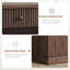 Bureau de direction 54 po avec tiroirs-classeurs et station de charge, bureau cannelé en bois pour le bureau personnel-1080268823