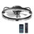 20'' Indoor Bedroom Flush Mount Ceiling Fan with Dimmable LED Light
