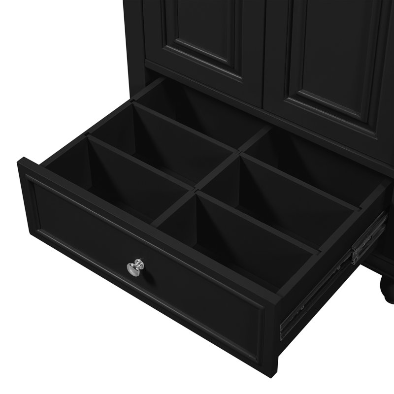 Meuble-lavabo 24 po avec comptoir en céramique, Noir