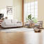 Ensemble de salon 3 pièces avec canapé rembourré moderne en lin de 79,1 po et coussin lombaire-1417108486