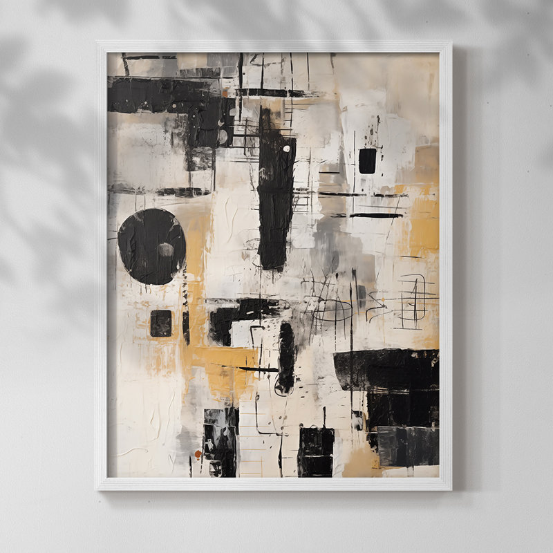 ABSTRACT Series CECXCVII - Impression encadrée de qualité supérieure - Prêt à être accroché - Aucun clou requis