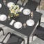 Ensemble repas pour 6 personnes avec table rectangulaire de L 63 po et chaises pivotantes en polyester enduit de PVC-1012121479
