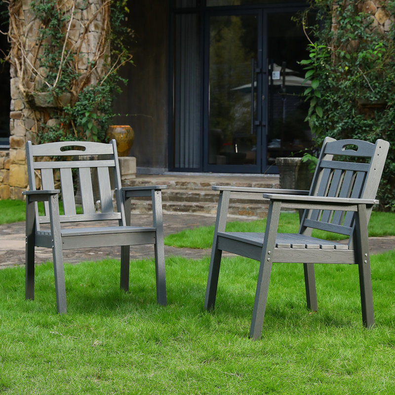 Chaise de terrasse pour l'extérieur, grise, pour terrasses et jardins, de haute qualité, confortable, stable, facile à nettoyer, gris, facile d'entretien, balcons terrasses idéaux, design ergonomique