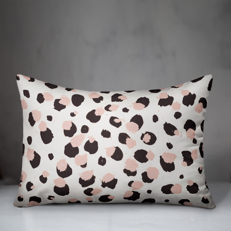  Housse et insert de coussin rectangulaire Cheetah Blush