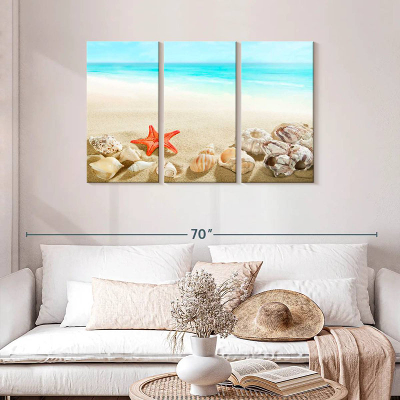 Alvord Seashells At The Beach, 28" H x 45" W