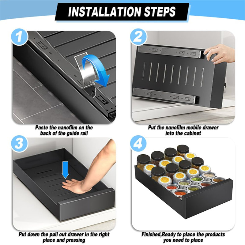 Sonakshi Adjustable Pull Out Drawer