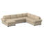140" Wide Right Hand Facing Sleeper Corner Sectional-533891942-533891937