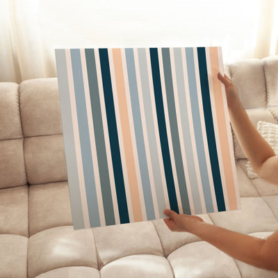 Abstract Boho Stripes Bohemian Unframed Art Print