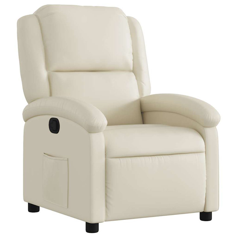 Massage Chair, Cream Polyester