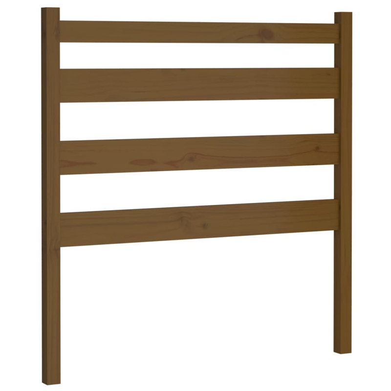 Merrifield Solid Wood Slat Headboard, 100 x 96cm, Honey brown