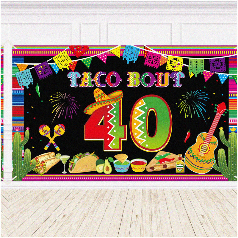 Sparkling Silver Script Birthday Banner 6 ft