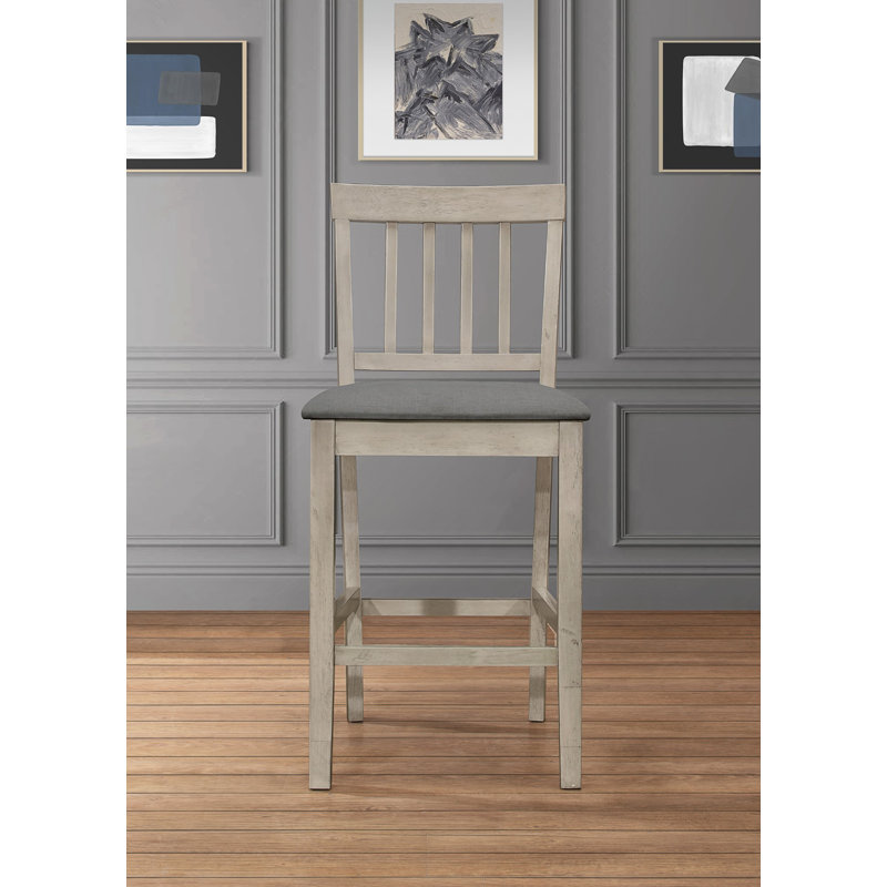 Chaise de comptoir Ance (ensemble de 4), Gris