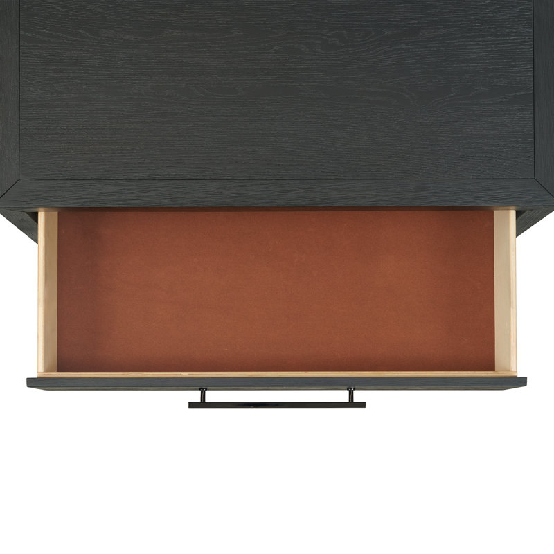 Commode 5 tiroirs Brentson, Noir
