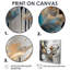 Formes abstraites et lignes infinies II - art mural moderne 4 pièces-646831606-646831607