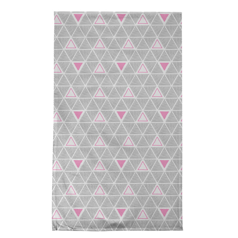 Jordao Tea Towel Kitchen Towel, Gray/Pink, Poly Twill