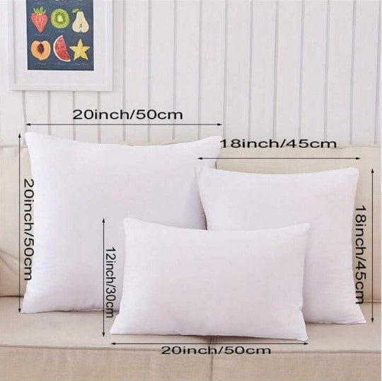 Ensemble de 4 coussins décoratifs double face avec insertions, Brun