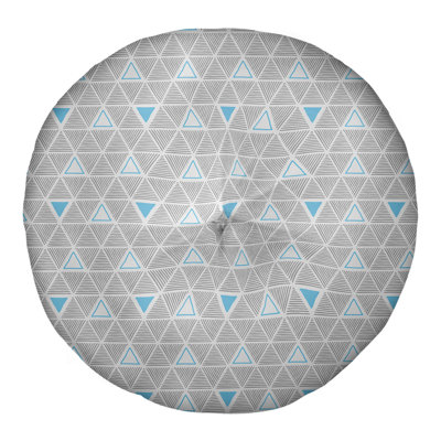 Coussin de sol classique à motif de triangles dessinés à la main