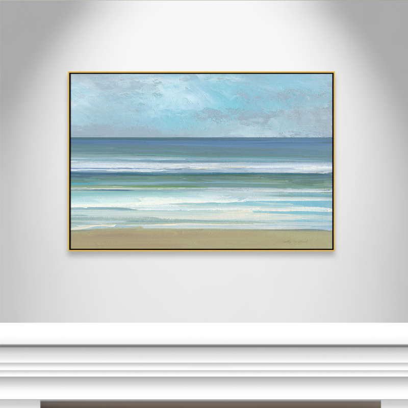 «Gentle Waves II» par Sally Swatland, H 41,5 po x l 61,5 po, Doré