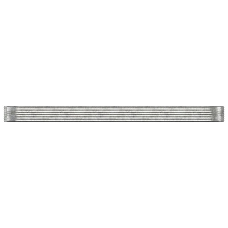 Garden Raised Bed Powder-coated Steel, 36cm H x 507cm W x 100cm D, silver