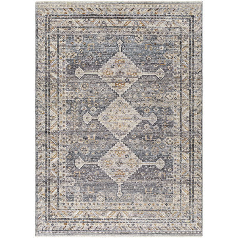 Oriental Indoor Rug, Rectangle 3'11" x 5'10"
