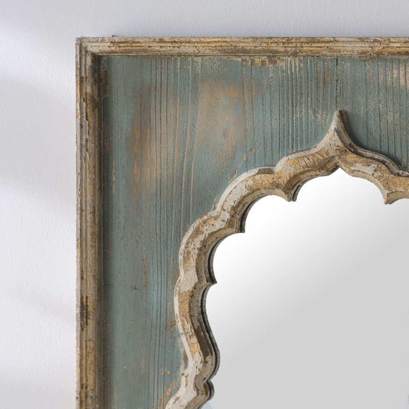 Miroir en bois peint
