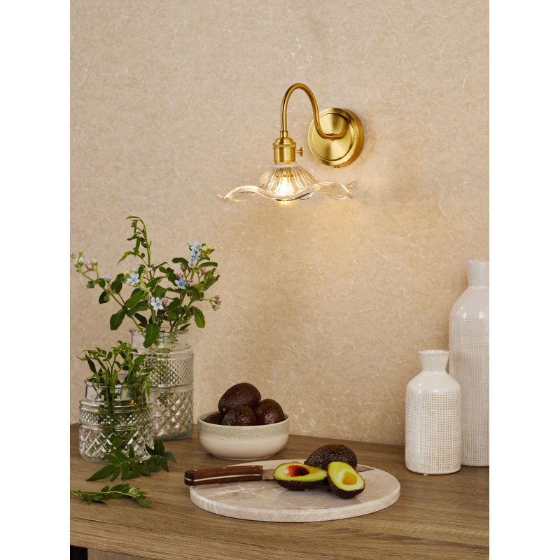 Wall Light, Natural Brass