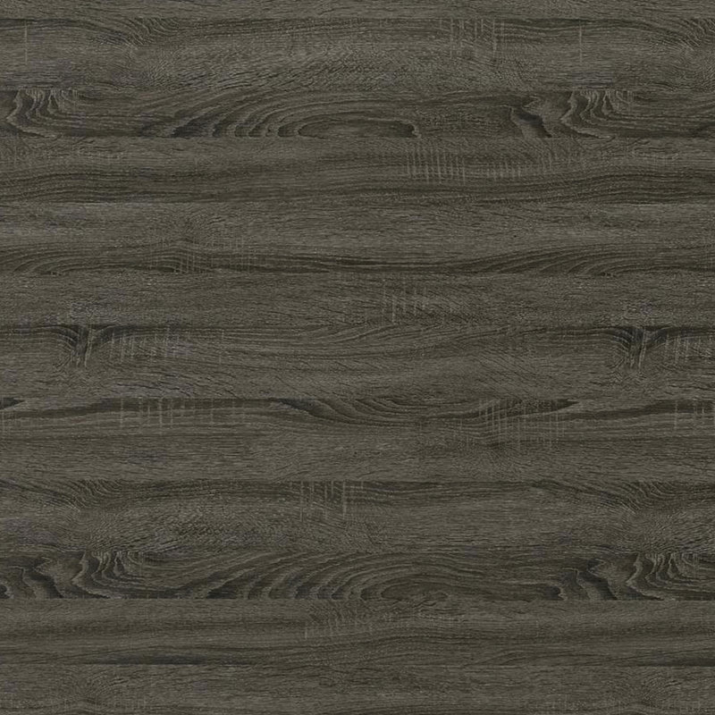Grey Bookcase, 10 Shelves, Geometric Shapes, Open , , Tip-Over Restraint For Weathered Grey, Rectangular Multiple Space Back, And Engineered Veneer