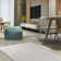 Conwyn Striped Machine Woven Polyester Area Rug in Beige