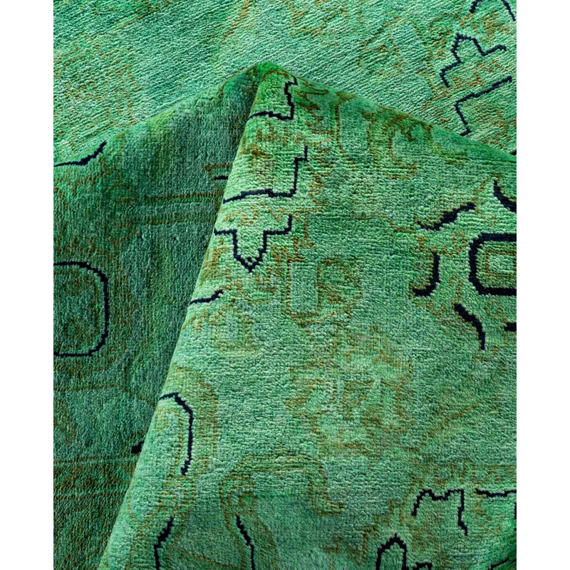 Overdyed One-of-a-Kind 8' 1" X 10' 3" Hand Knotted Area Rug