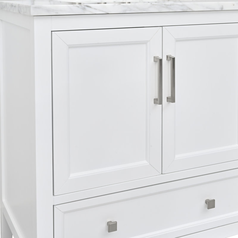 Ensemble de meuble-lavabo simple 25 po Murrieta, Blanc, 31"