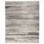 Bevel Hand Knotted Wool Striped Area Rug in Gray/White/Neutral-691840783