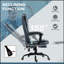 Fauteuil de bureau vibrant à 7 points Vinsetto avec dossier inclinable, améliorant le confort et la productivité pour les espaces de travail modernes