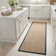 Auckland Bamboo Slat/Seagrass Natural / Blue Area Rug
