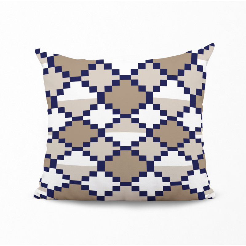Housse et insert de coussin décoratif en polyester, Beige, L 15 po x H 15 po