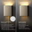 1-Light Cream Plug-In or Hardwire Wall Sconce