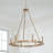 Pearson 6 - Light Dimmable Wagon Wheel Chandelier