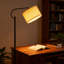 Lampe sur pied avec abat-jour réglable et ampoule DEL à température de couleur à 3 voies pour le salon, la chambre à coucher et la lecture